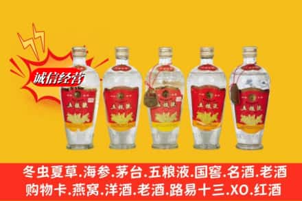 齐齐哈尔甘南回收老五粮液